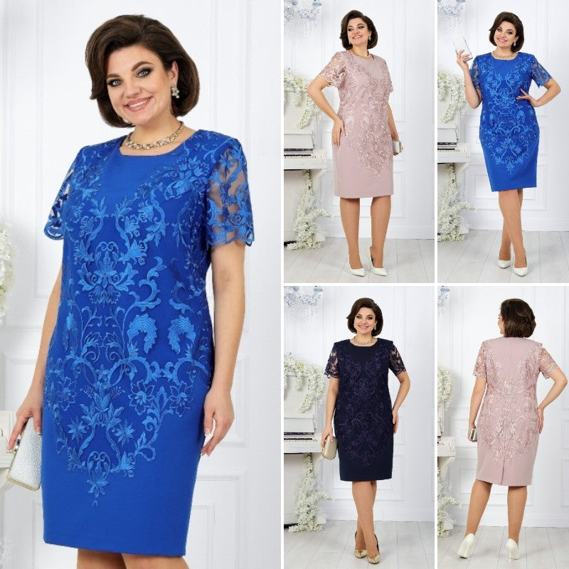 【🏆S-3XL】 2024 nové módne čipkované šaty, klasický dizajn, elegantné a jednoduché