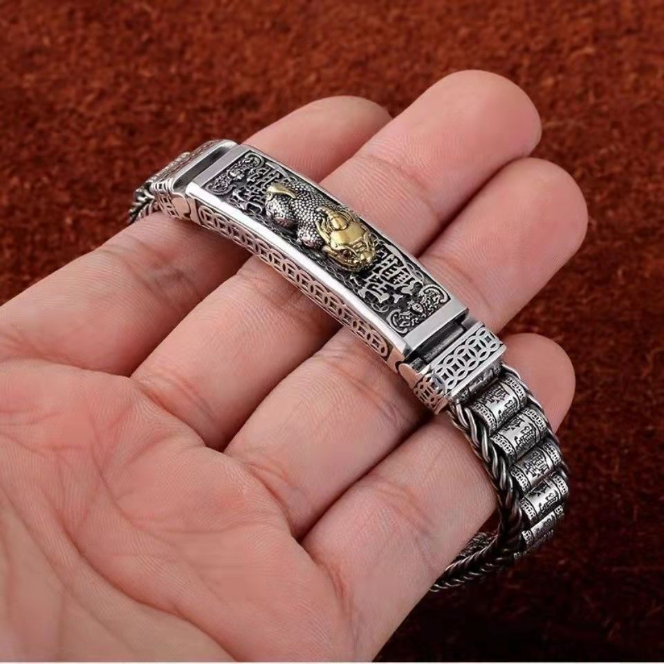 【Descuento por tiempo limitado】Nueva pulsera de la suerte de plata de ley 925