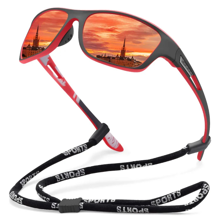 🚵♂️😎 【50% de descuento 🔥】🕶⚡ Gafas de sol deportivas polarizadas para hombre con lente de espejo real, modernas y a prueba de polvo, perfectas para ciclismo al aire libre