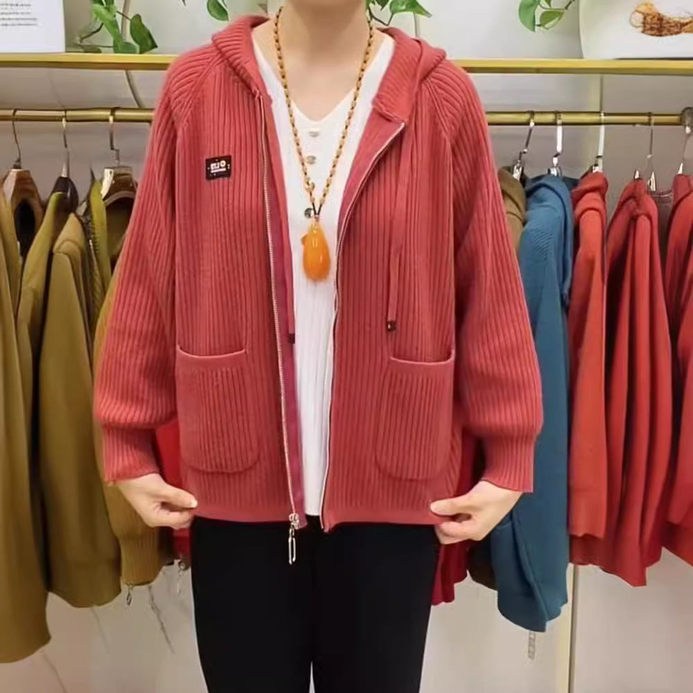 【🏆️Najpredávanejší produkt】💓💓 2024 nový štýl, zvislý pruhovaný zips s kapucňou z abecedy 3744709