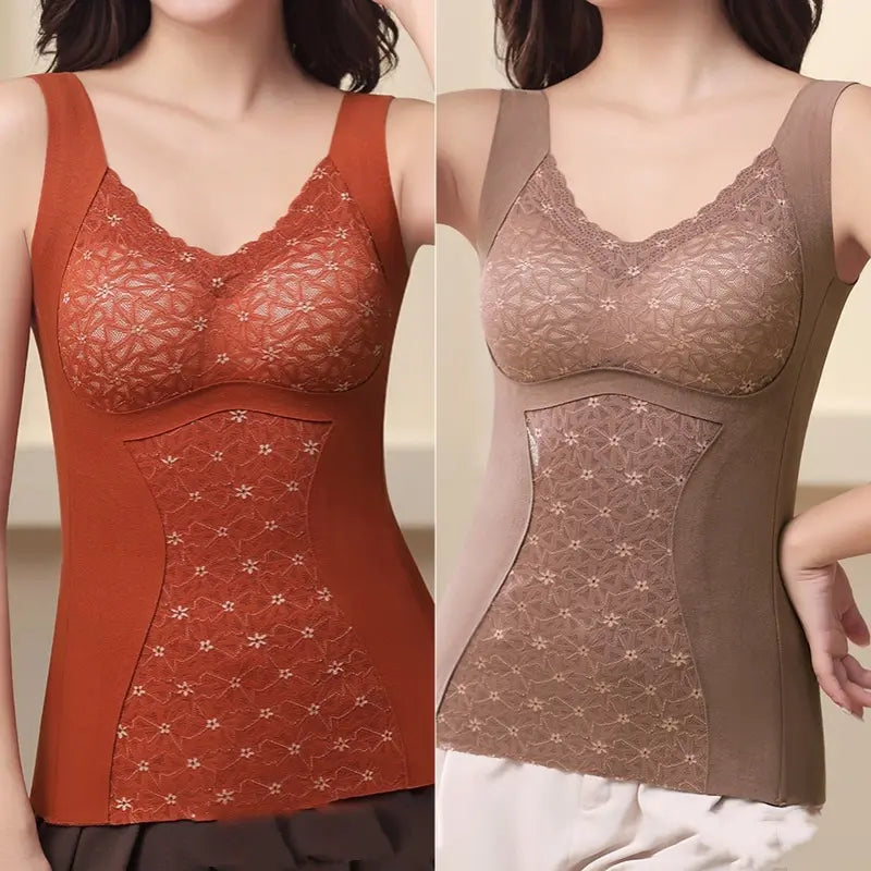 ❤️🔰【Compre 1 y obtenga 1 gratis】🔥Ropa interior de encaje cálido para agrandar los senos, nuevo estilo