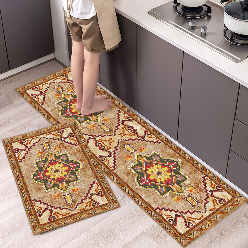 💥49% zľava 【40*60cm+40*120cm】🌺Protišmykový kuchynský koberec Dlhý savý kuchynský koberec 3873552