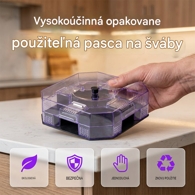 2 kusy za 24 € – Vysoko účinná, opakovane použiteľná pasca na šváby