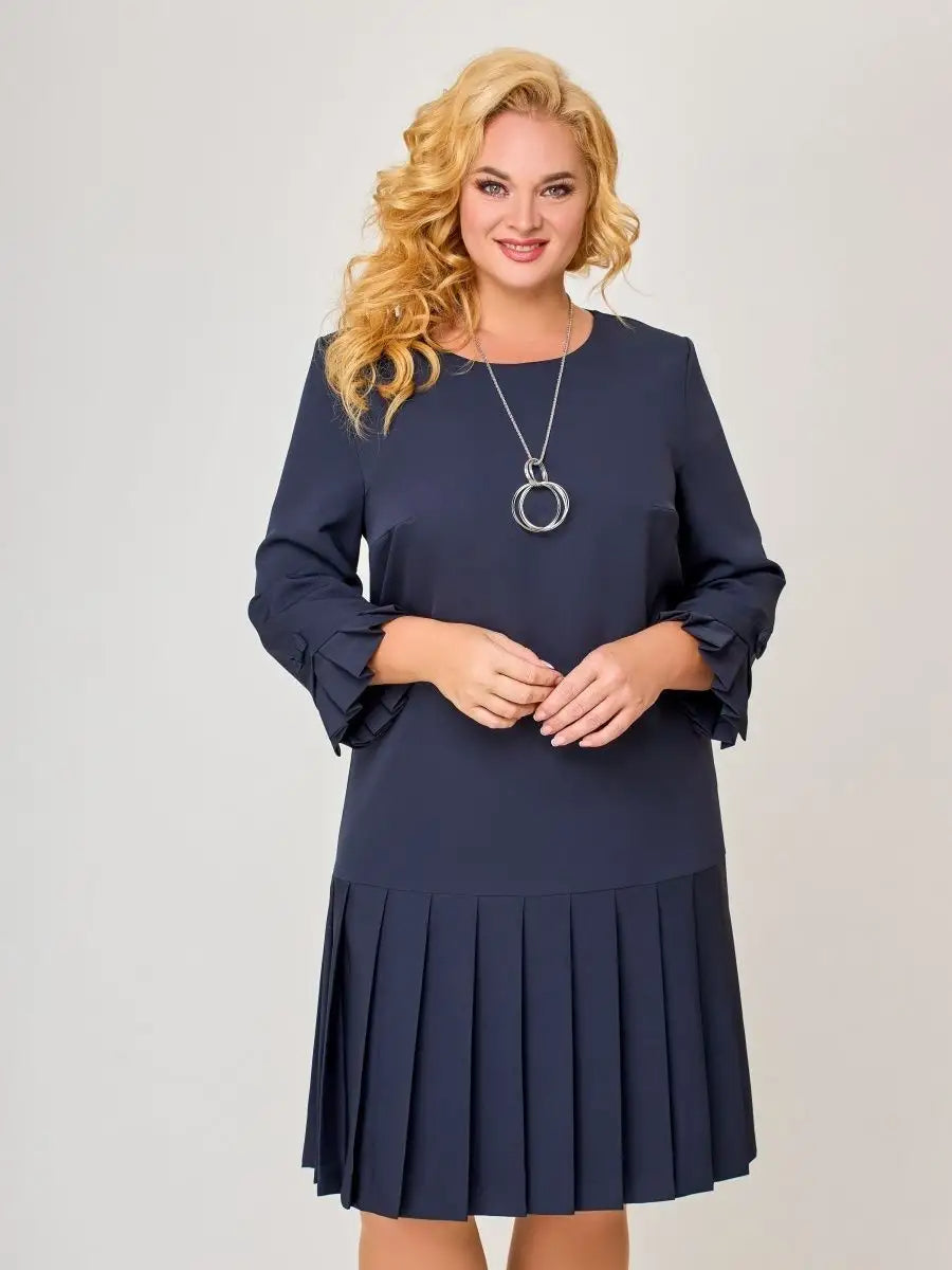 💌【S-5XL】👗Jarný výpredaj, kvalitné jednofarebné elegantné šaty, módne a pohodlné