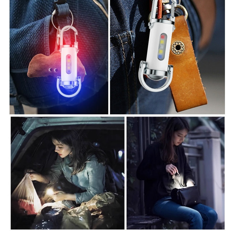 【Compra 1 y llévate 1 gratis】🔥Excelente venta🔥Linterna mini llavero superbrillante de 1200 lm, resistente al agua