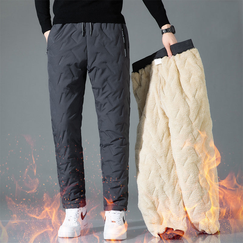 👖🔥【Kúpte 1 a získajte 1 zadarmo】【L-5XL】 Zimné pánske zimné jahňacie vlny na rok 2024 zahustené ležérne teplé tepláky 3862912