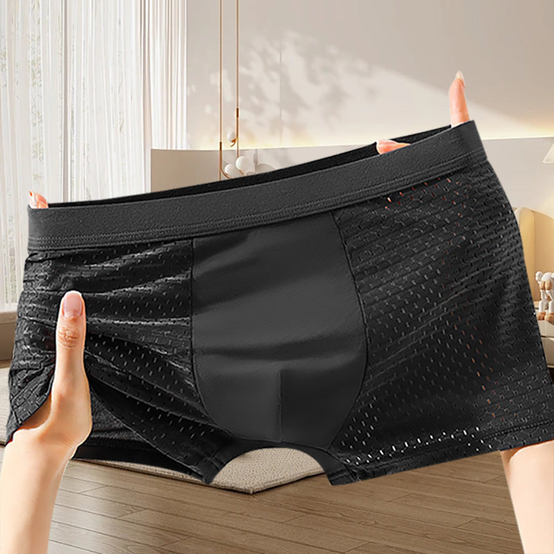 🔥【Cumpără 4, primești 4 gratis】Boxeri confortabili din plasă respirabilă pentru bărbați
