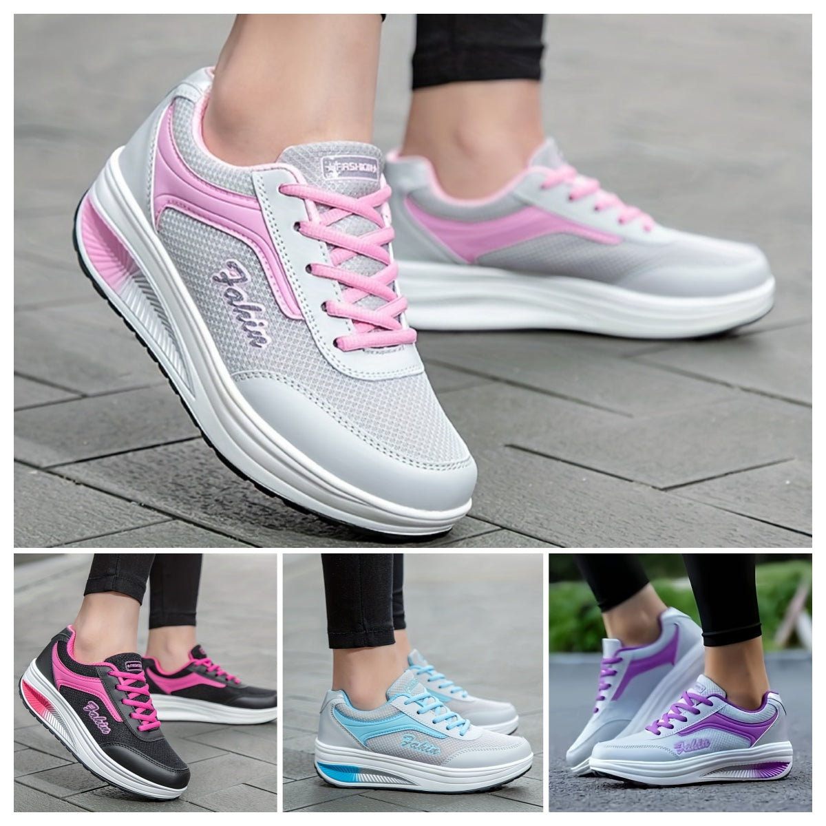 💗✨Časovo obmedzená ponuka 【35-43】 👟Dámska módna priedušná ležérna športová obuv, pohodlná a mäkká, vhodná na chôdzu