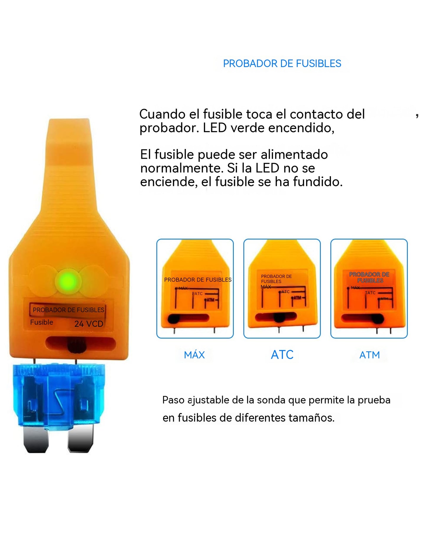 🚗⚡ Herramienta 2 en 1 para Probar y Extraer Fusibles – Rápida, Práctica y Universal 🔧