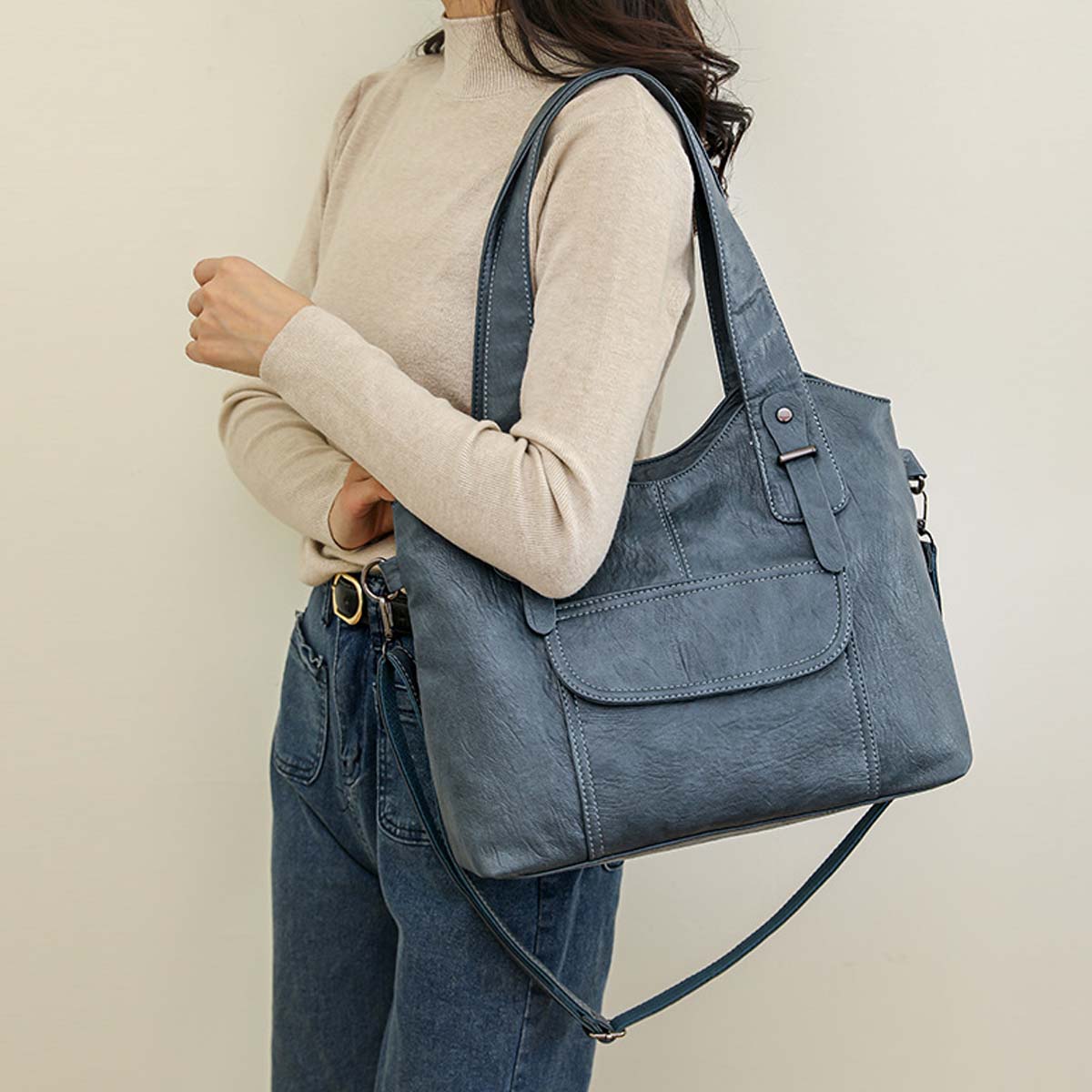 【Oferta por tiempo limitado, pago contra reembolso】👜👜2025 Bolso de mujer de moda elaborado en piel suave.