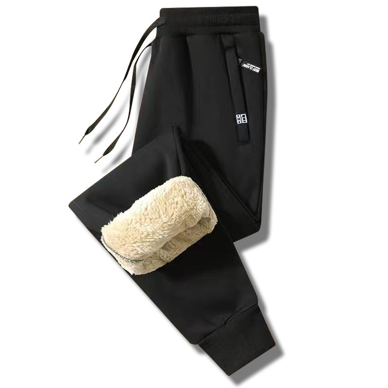 👖Zimné pánske ležérne teplé tepláky zo zahustenej jahňacej vlny 3823414