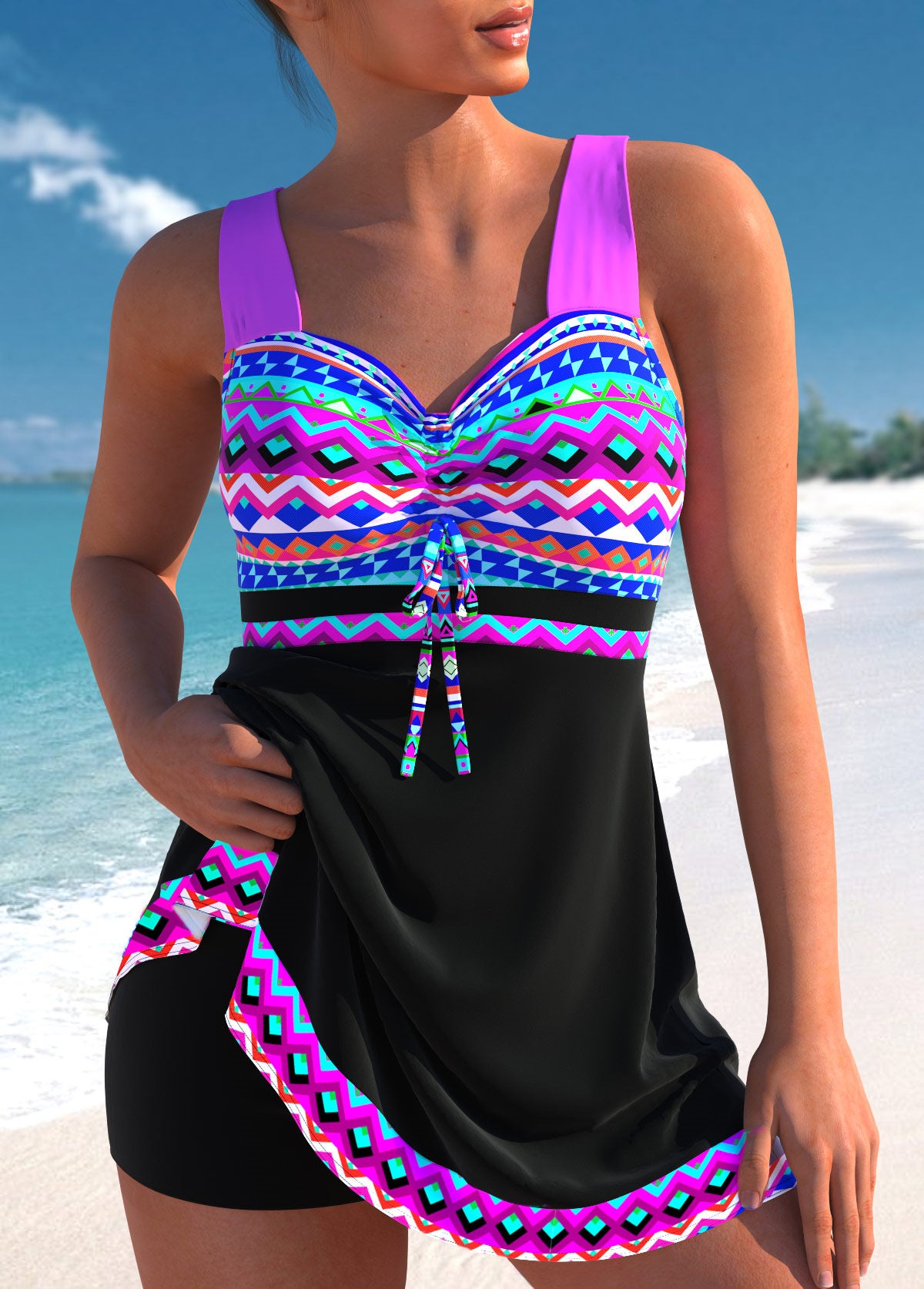 🩱🏖️【Kúp 1 a získaj 1 zadarmo】【S-4XL】 2024 nový dámsky plavkový oblek s potlačou