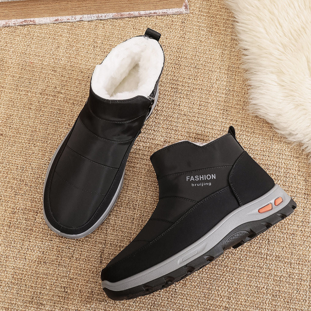 🔥【39-45】👟Pánske zimné topánky z čistej bavlny plus zamat a hustá kožušina