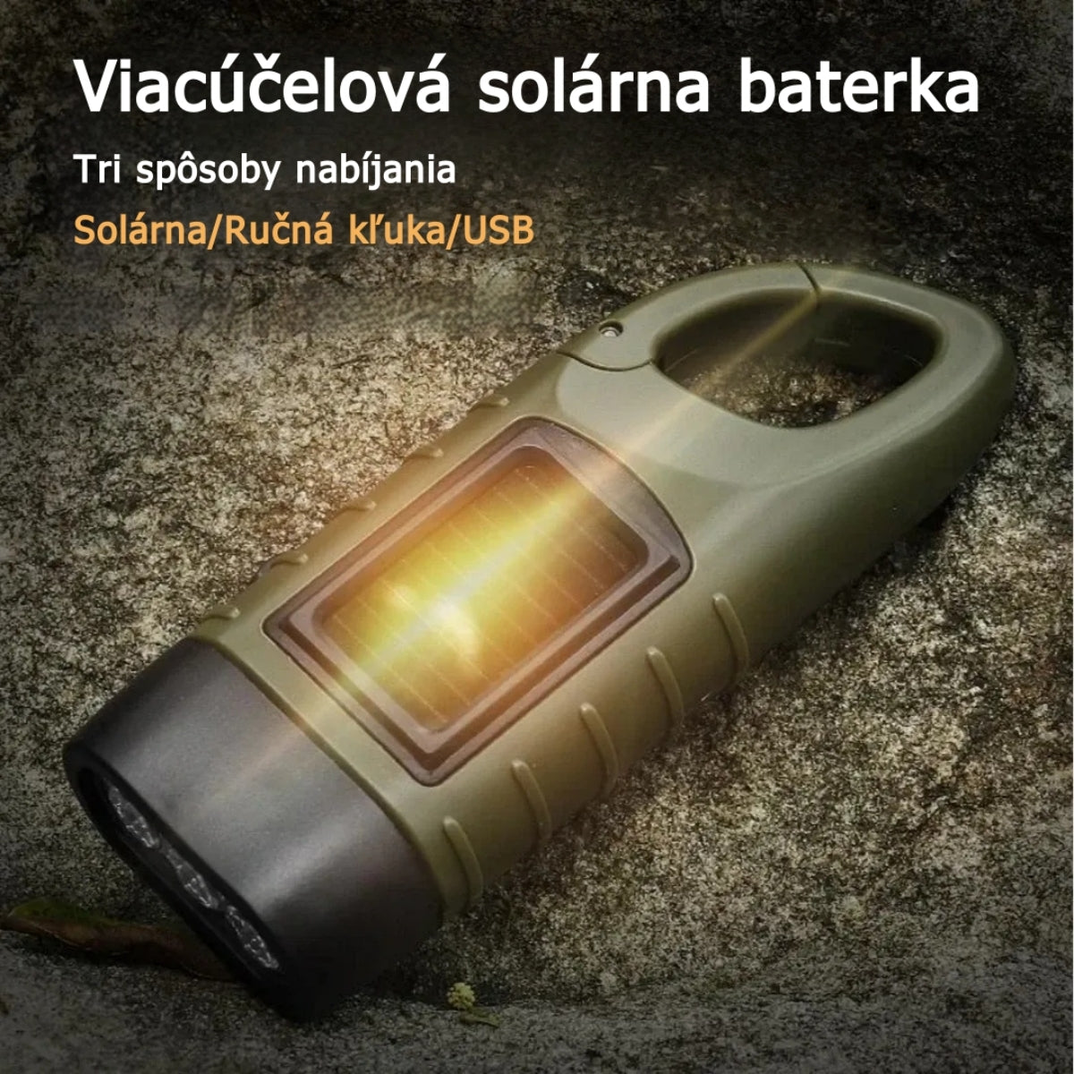 ⚡Solárne svietidlo s manuálnym nabíjaním – prenosný generátor ideálny pre núdzové situácie a dobrodružstvá!