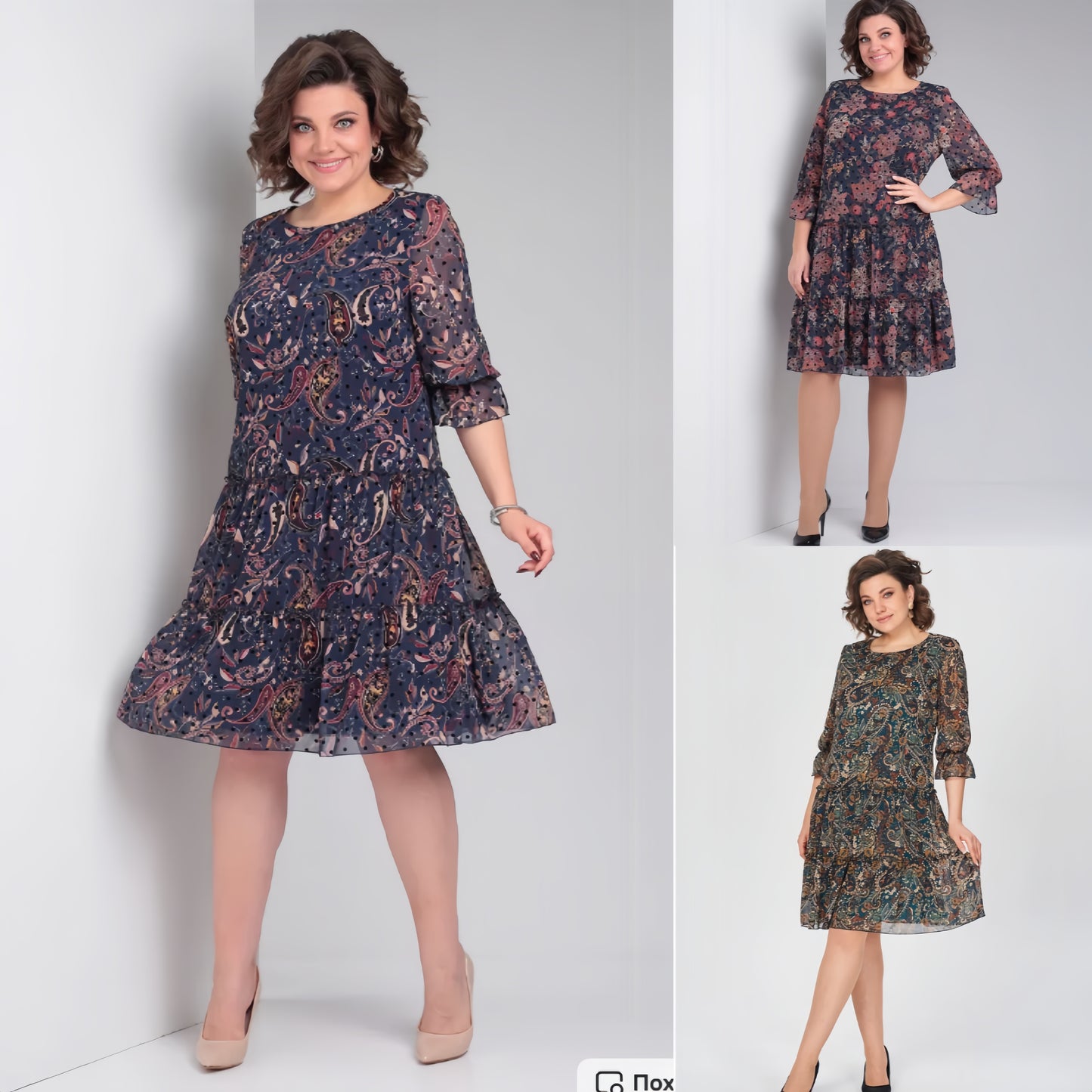 【🥇Cel mai bine vândut】💥👗【S-5XL】Rochie nouă cu imprimeu de primăvară 2025 3919694