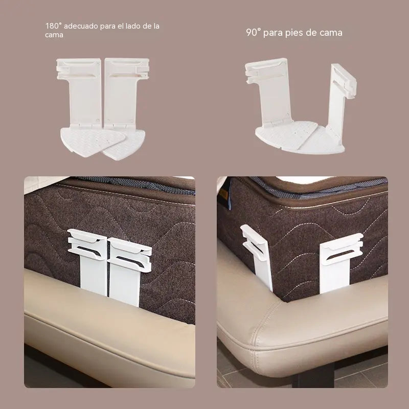 🛏️ Sujetador de sábanas 【Set de 4 esquineras】✨clips antideslizantes, invisibles y sin agujas que fijan las sábanas y las sábanas bajeras por las esquinas para evitar que se muevan.