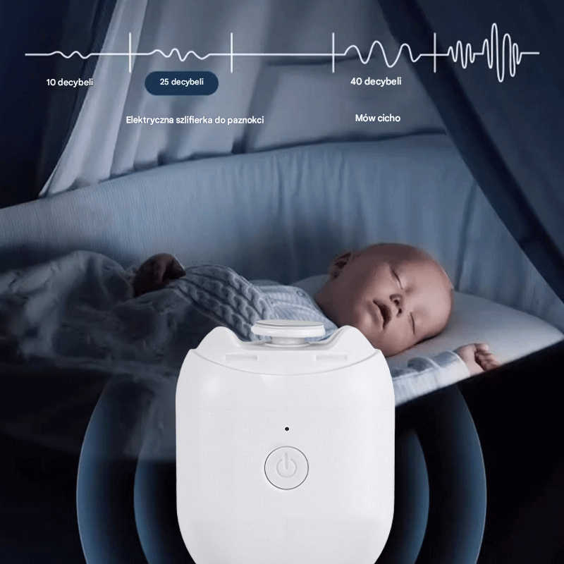 💅 Wyprzedaż! ✨ Automatyczny pilnik do paznokci (1 sztuka) do bezpiecznej i delikatnej pielęgnacji paznokci 👶🔧