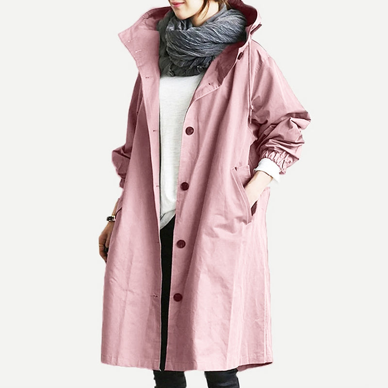 🧥 【S-5XL】 Nová jesenná dlhá ležérna vetrovka plus size veľkosti 2024, módna a elegantná 3753643