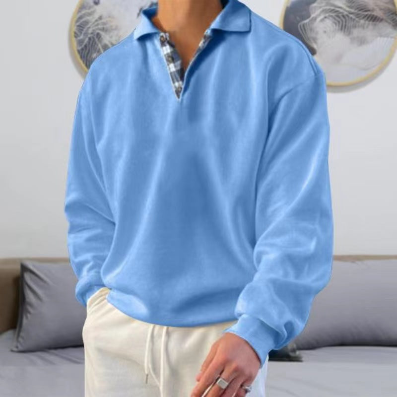 🔥🔥【M-3XL】Najobľúbenejšie pánske polo tričko s dlhým rukávom