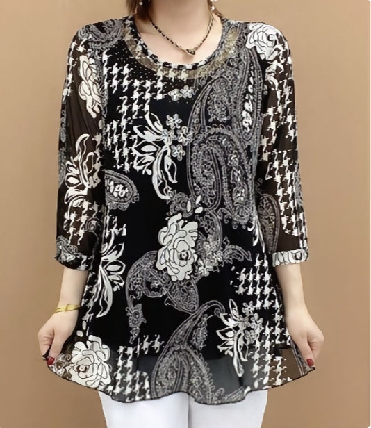 💟【Reducere 49%】【XL-6XL】🌼 Tricou nou pentru femei de vară pentru 2025, lejer și elastic, casual și confortabil