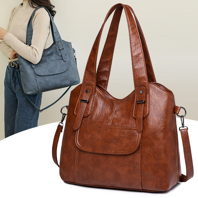 【Oferta por tiempo limitado, pago contra reembolso】👜👜2025 Bolso de mujer de moda elaborado en piel suave.