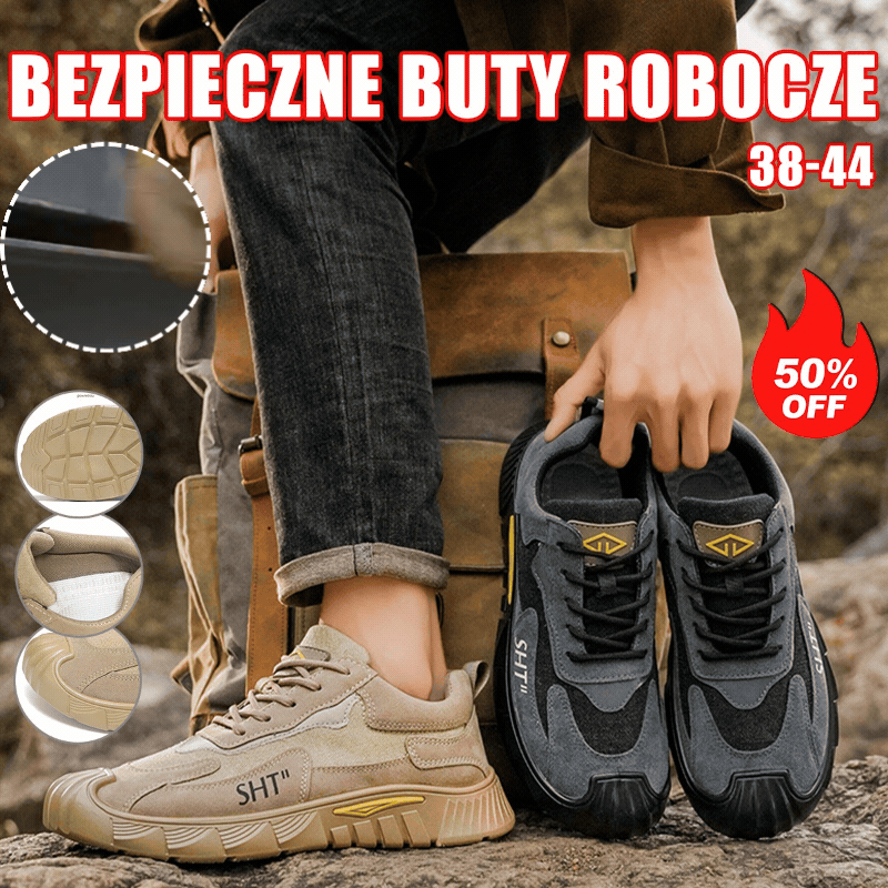 🥾🪓【39-44】Odporne na zużycie, lekkie, antypoślizgowe buty robocze, męskie do wypoczynku na świeżym powietrzu