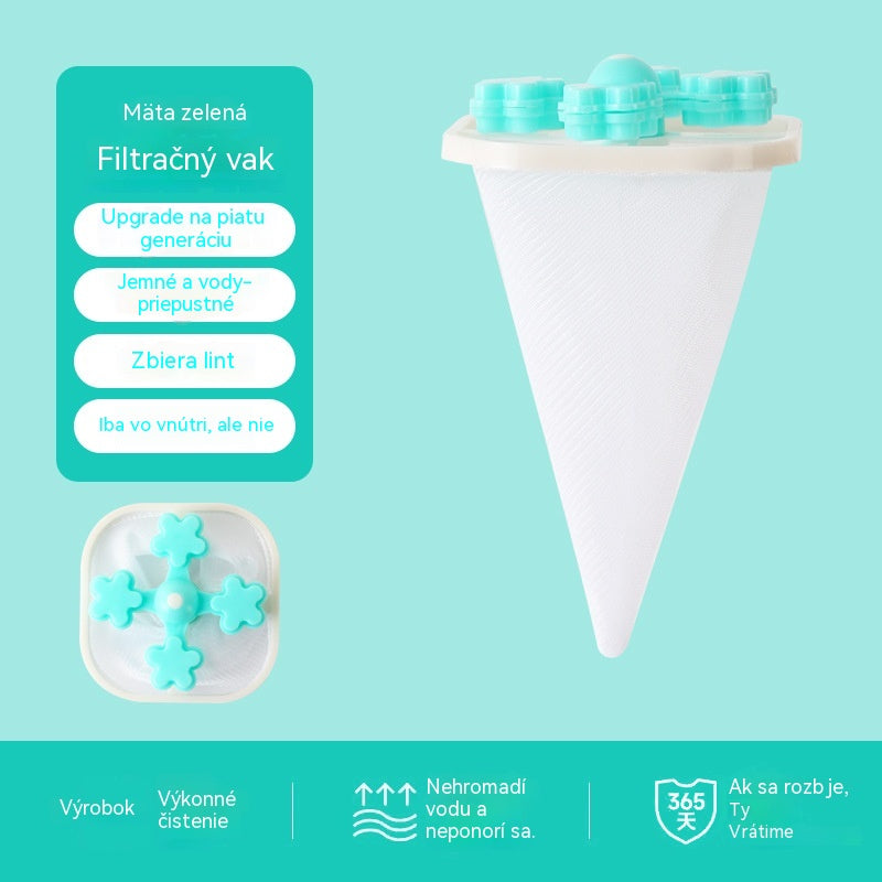 🌀6 kusov 22 €✨ Plávajúci filter do práčky – Zachytáva vlákna, vlasy a zvieracie chlpy pri každom praní 🧺