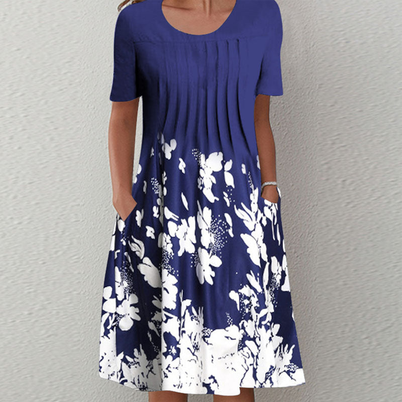 🌸🦋Nové dámské šaty s kulatým výstřihem a potiskem(S-3XL)3705260
