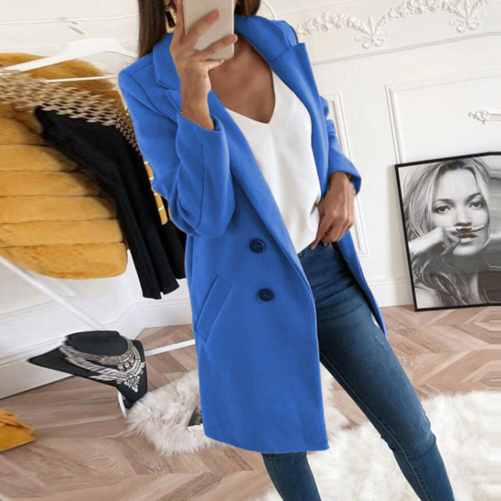 🔥🔥【S-5XL】 Nová módna jednofarebná vetrovka na jeseň a zimu 3801656