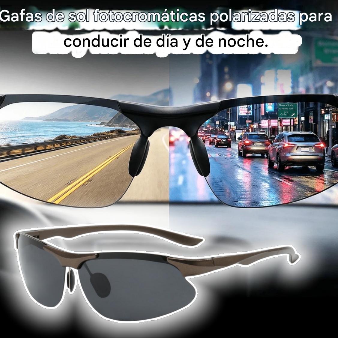 🕶️ Gafas polarizadas fotocromáticas para conducir de día y de noche 🚗