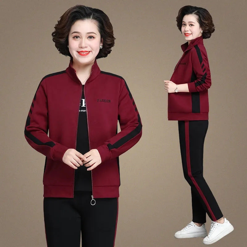 🔥✨【Descuento por tiempo limitado - ¡Finaliza pronto!】【M-5XL】【Chaqueta + Pantalones】😍Nuevo traje deportivo casual de otoño, talla grande