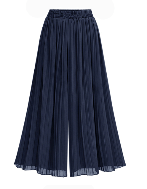 💖【M-5XL】Ležérne skladané deväťbodové široké nohavice