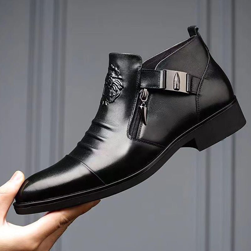 👞【39-45】 Nové pánske kožené čižmy, vysoko kvalitná hovädzia koža, ručne vyrábané 3768472
