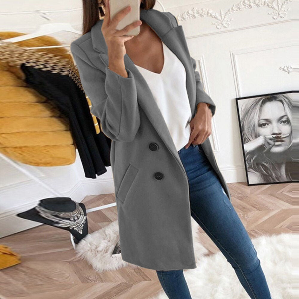 🔥🔥【S-5XL】 Nová módna jednofarebná vetrovka na jeseň a zimu 3801656