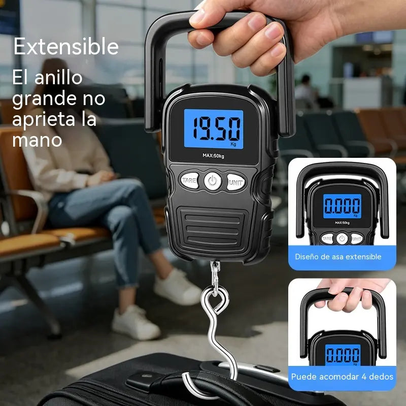 🔥 Mini báscula electrónica portátil de 50 kg 😆