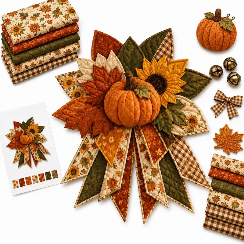 🎇🎄Kit de costura para colgar en la puerta con diseño navideño acolchado (7 diseños)