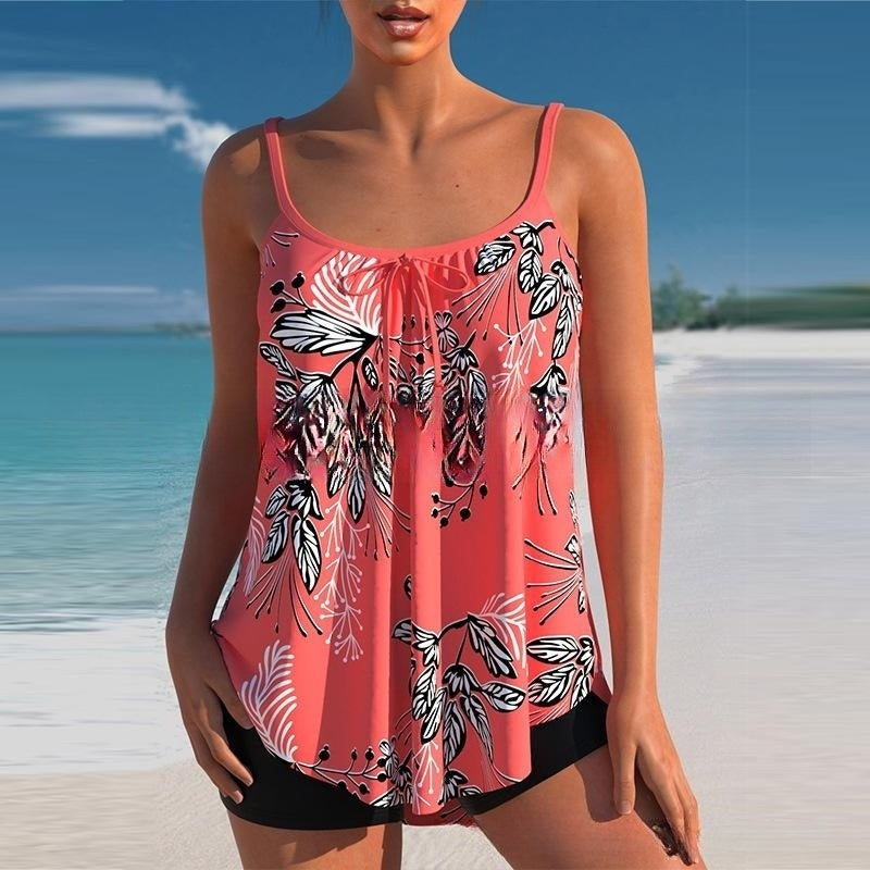 🌈🌴✨ 2024 Nové dvojdielne bikiny Plus Size s potlačou 3695546