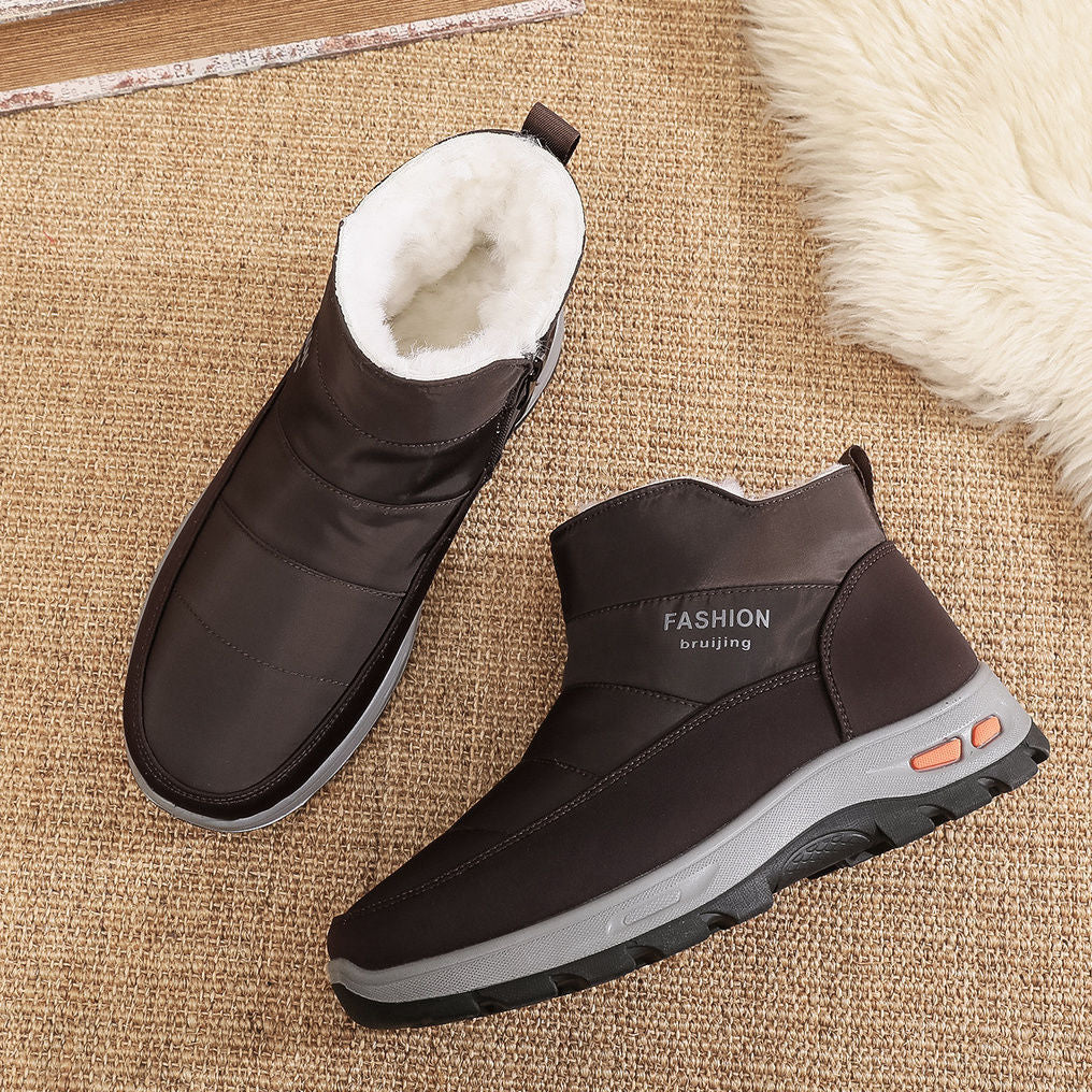 🔥【39-45】👟Pánske zimné topánky z čistej bavlny plus zamat a hustá kožušina