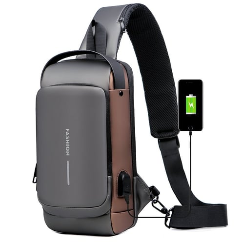 💖【50% de descuento】 Bolso de pecho informal, impermeable y antirrobo, adecuado para uso diario y en motocicleta