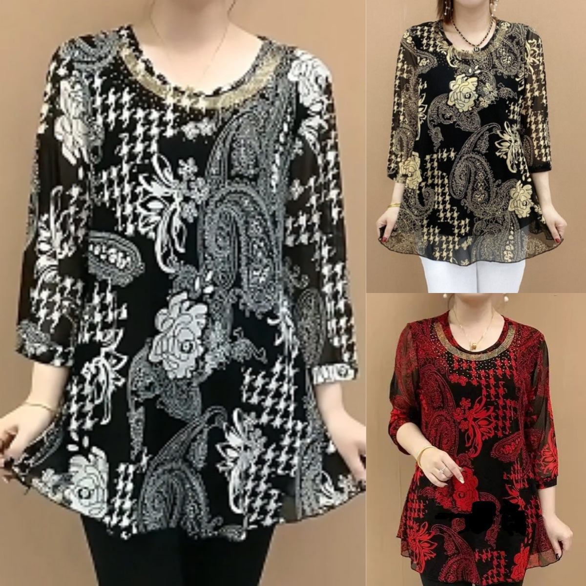 💟【Reducere 49%】【XL-6XL】🌼 Tricou nou pentru femei de vară pentru 2025, lejer și elastic, casual și confortabil