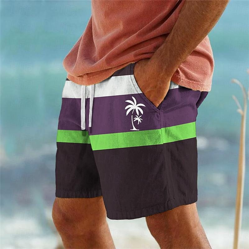 🌴🏊♂️【S-6XL】Módne pánske potlačené plavecké šortky 2025, ležérne pohodlné plážové šortky