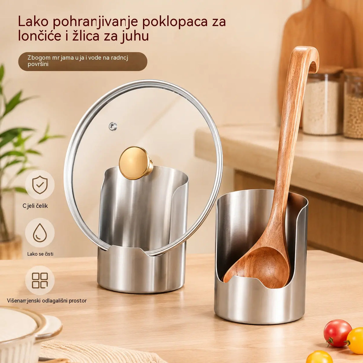 ⏰🔥 50% popusta na ograničeno vrijeme! 🥄 Višenamjenski organizator za kuhinjski pribor: sve će vam biti organizirano i nadohvat ruke ✨🏠