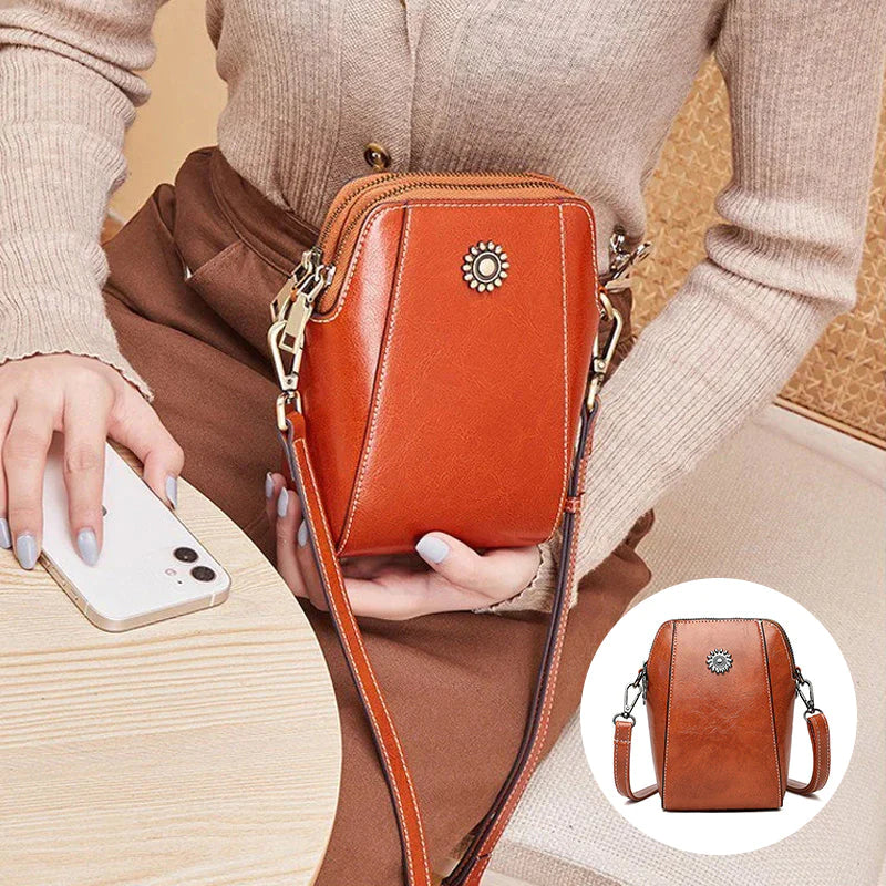 🔥💥Ultima zi reducere 50%💥🔥——Geantă mini modernă pentru telefon mobil, din piele moale, pentru femei