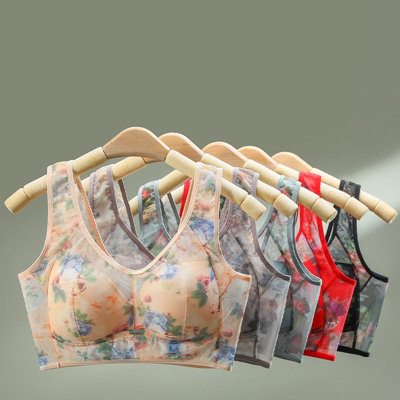 💎✨【Pachet de 3】Sutien push-up de înaltă calitate, sutien din mătase rece și confortabil