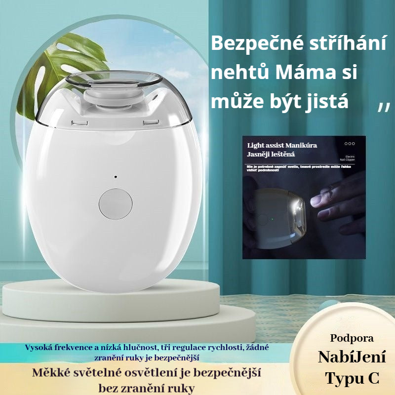 💅 ✨ Nová verze 2026! Automatický pilník na nehty – bezpečná a šetrná péče o nehty 👶🔧