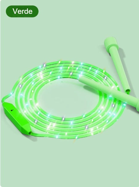 🏃【Compra 1, llévate 1 gratis】🌈 Cuerda para saltar con luz LED para niños