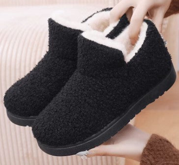 ⛄️【35-41】 Nové módne vlnené, zamatovo ploché teplé snehule