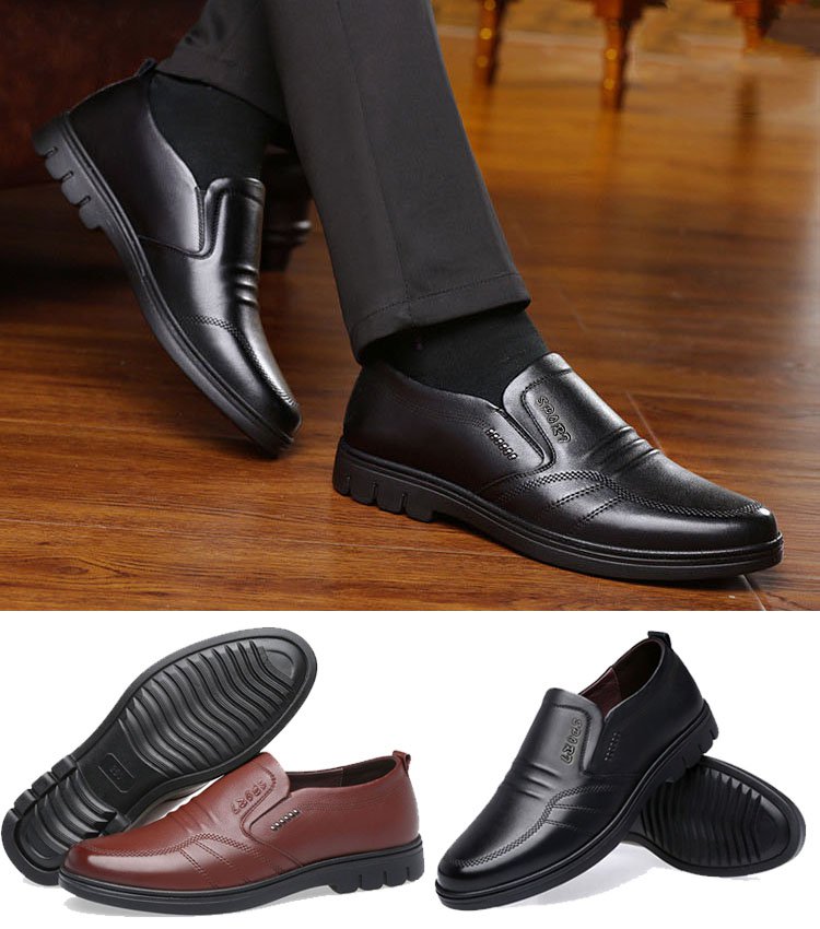 👞【39-44】Pánske kožené biznis topánky na voľný čas 3743236