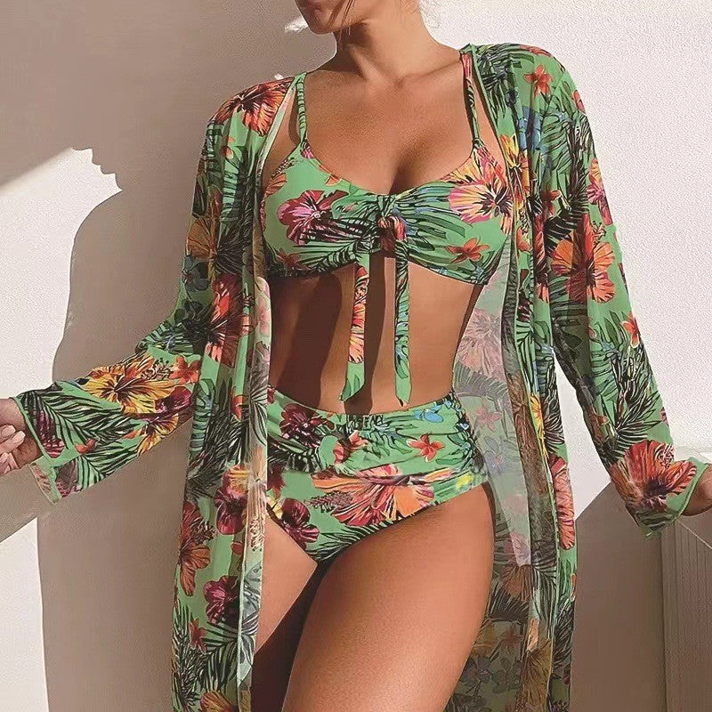 ☀️【S-2XL】👙Nová trojdielna letná plavková súprava 2025