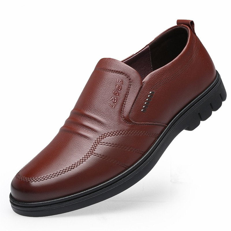 👞【39-44】Pánske kožené biznis topánky na voľný čas.3716658